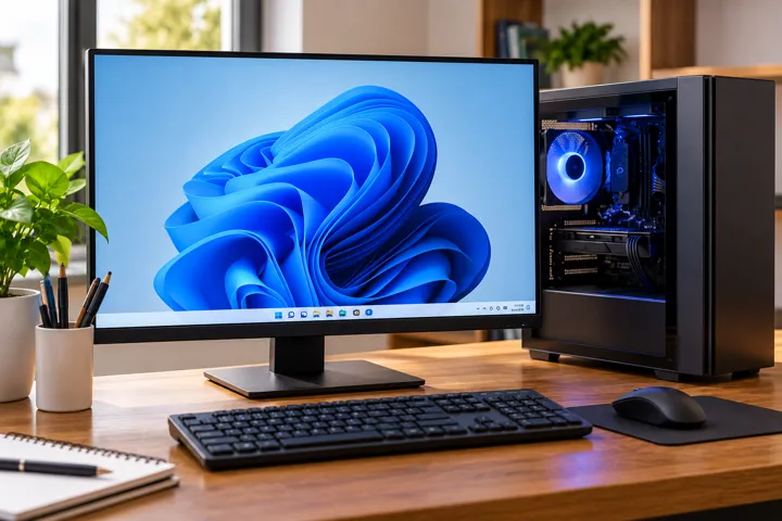 Computer displaying a freeze warning